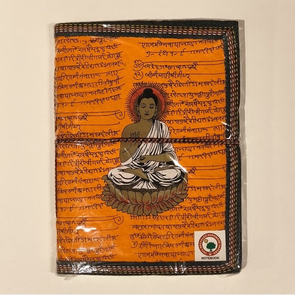 Carnet de Notes en Papier 100 % Recyclé – Bouddha- Fabrication Artisanale en Inde