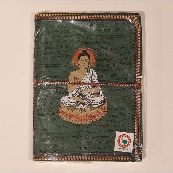 Carnet de Notes en Papier 100 % Recyclé – Bouddha- Fabrication Artisanale en Inde
