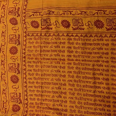 écharpe Ram Nami sacrée 100 % coton hindouisme artisanat Inde