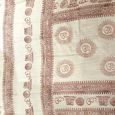 écharpe Ram Nami sacrée 100 % coton hindouisme artisanat Inde