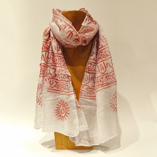Écharpe Ram Nami – Fabriquée en Inde – Accessoire Spirituel & Traditionnel