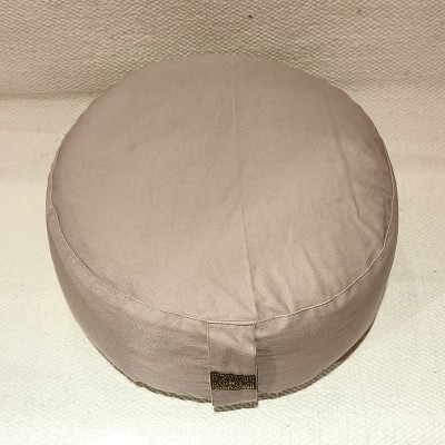 Coussin de méditation zafu en coton bio garni de cosses de sarrasin – artisanat indien Mastic