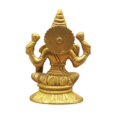 Statue de Lakshmi en bronze indien artisanal fabriqué en Inde