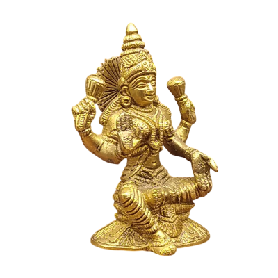 Statue Lakshmi artisanat indien en bronze