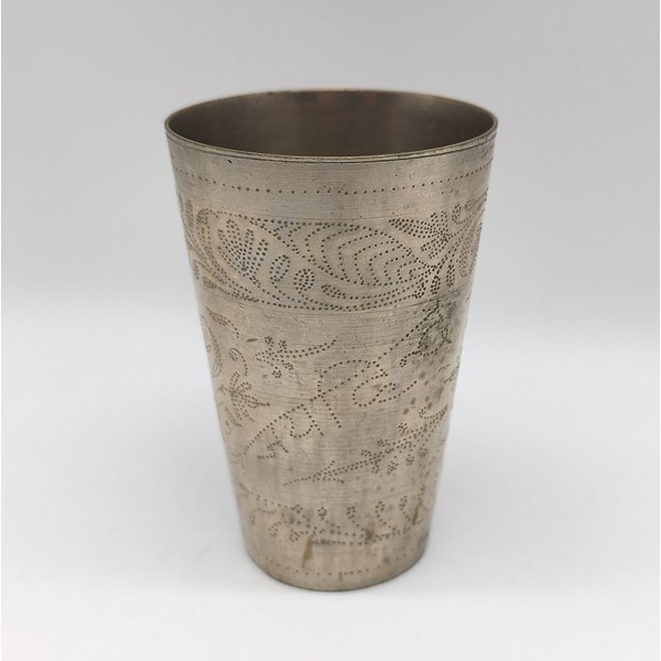 Verre à Lassi ancien en métal indien – Artisanat traditionnel de l’Inde