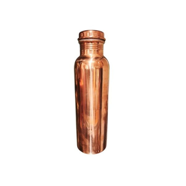 Gourde Ayurvédique en Cuivre Pur 99,9 % – Artisanat Traditionnel Indien