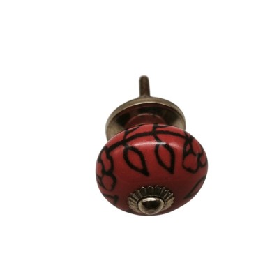 Bouton meuble tiroir céramique artisanal Inde peinture fait main
