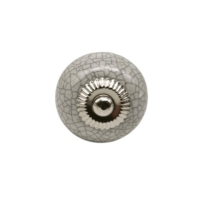 Bouton meuble céramique artisanal Inde peint à la main