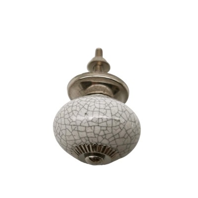 Bouton meuble tiroir céramique artisanal Inde peint à la main