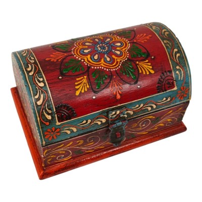 Coffret décoratif artisanal aux couleurs du Rajasthan