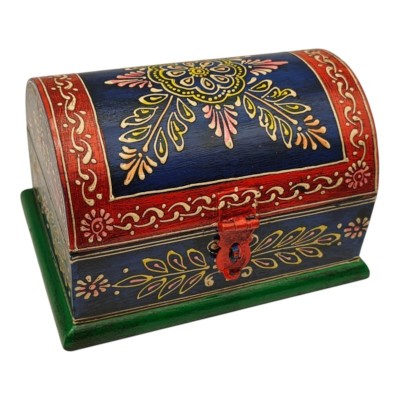 Coffret décoratif artisanal aux couleurs du Rajasthan