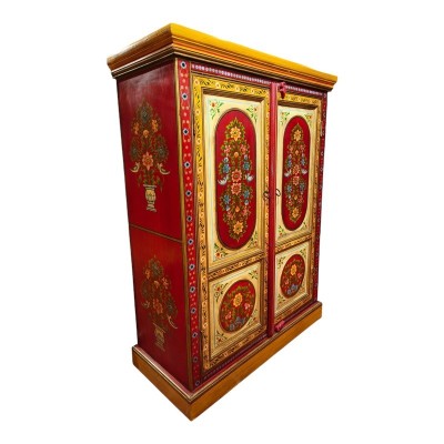 Armoire décorative en bois de manguier pour une ambiance inspirée de l'Inde