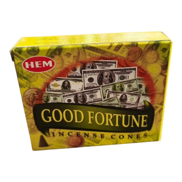 Encens indien Good Fortune HEM en cônes