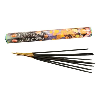 Encens indien Attract Money HEM en bâtonnets
