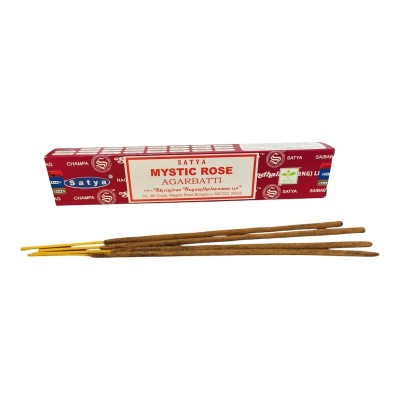 Bâtonnets d'encens floral Mystic Rose de la marque Satya