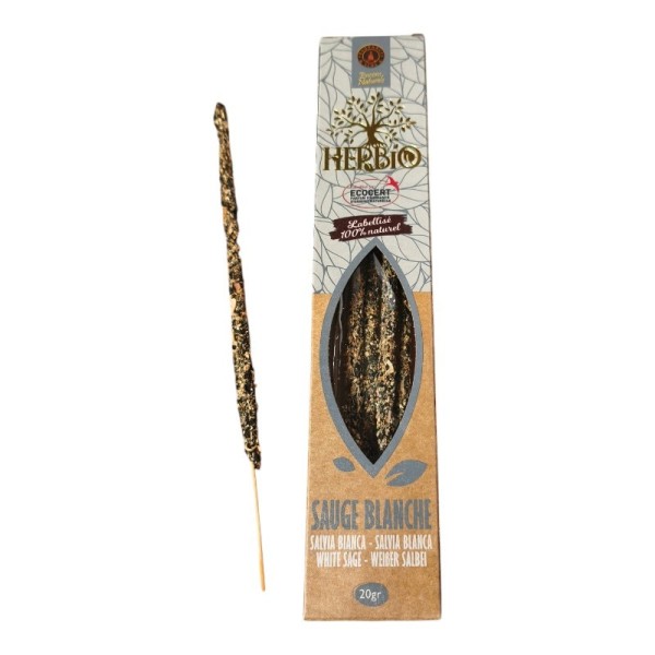 Encens smudge Herbio Sauge blanche certifié Ecocert