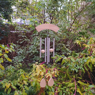 Carillon à vent en tubes de métal artisanal indien suspendu, décoration zen et énergétique